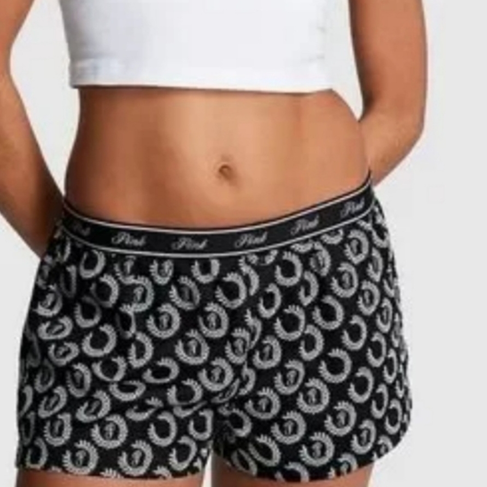 💋HP! Victoria's Secret PINK Boxer Shorts XL Nwt!